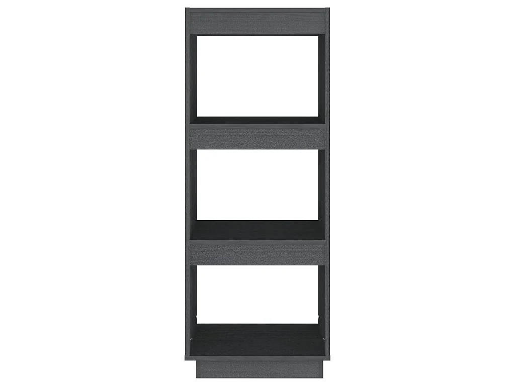 Bücherregal/Raumteiler Grau 40x35x103 cm Massivholz Kiefer