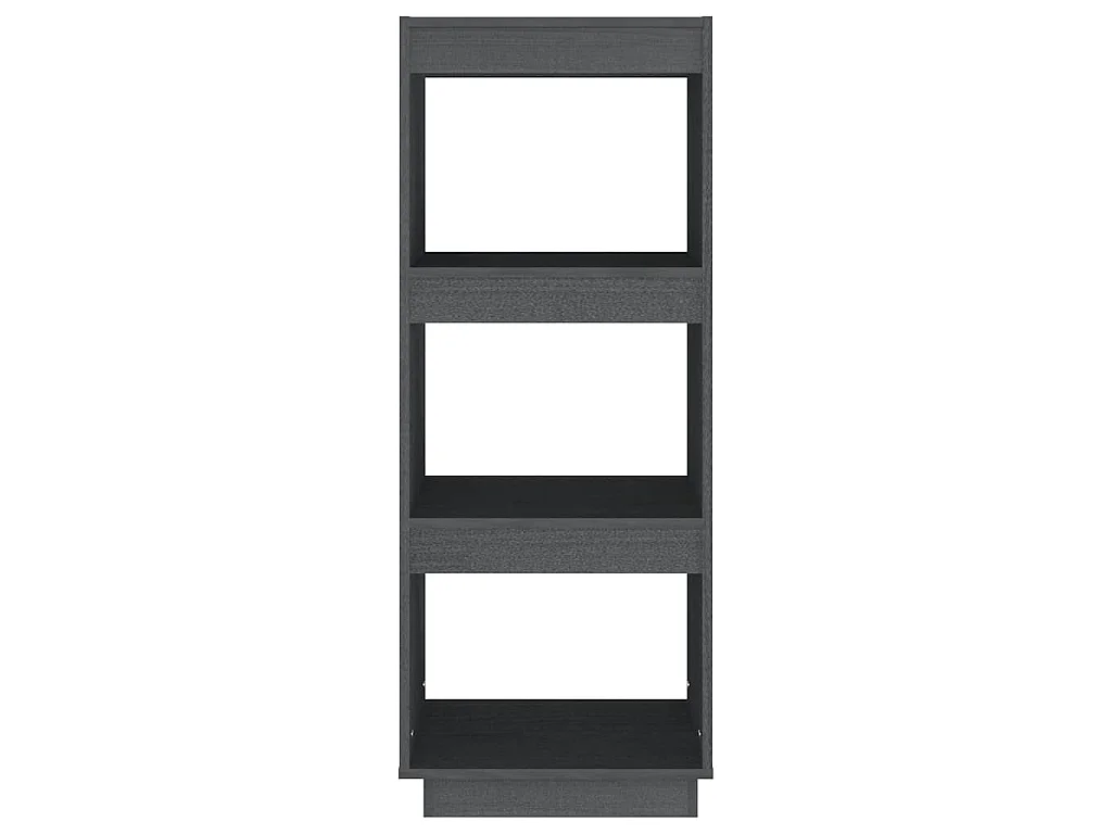 Bücherregal/Raumteiler Grau 40x35x103 cm Massivholz Kiefer