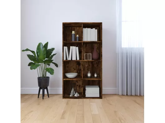 Kauf Unique Bücherregal/Sideboard Räuchereiche 66×30×130 cm Holzwerkstoff