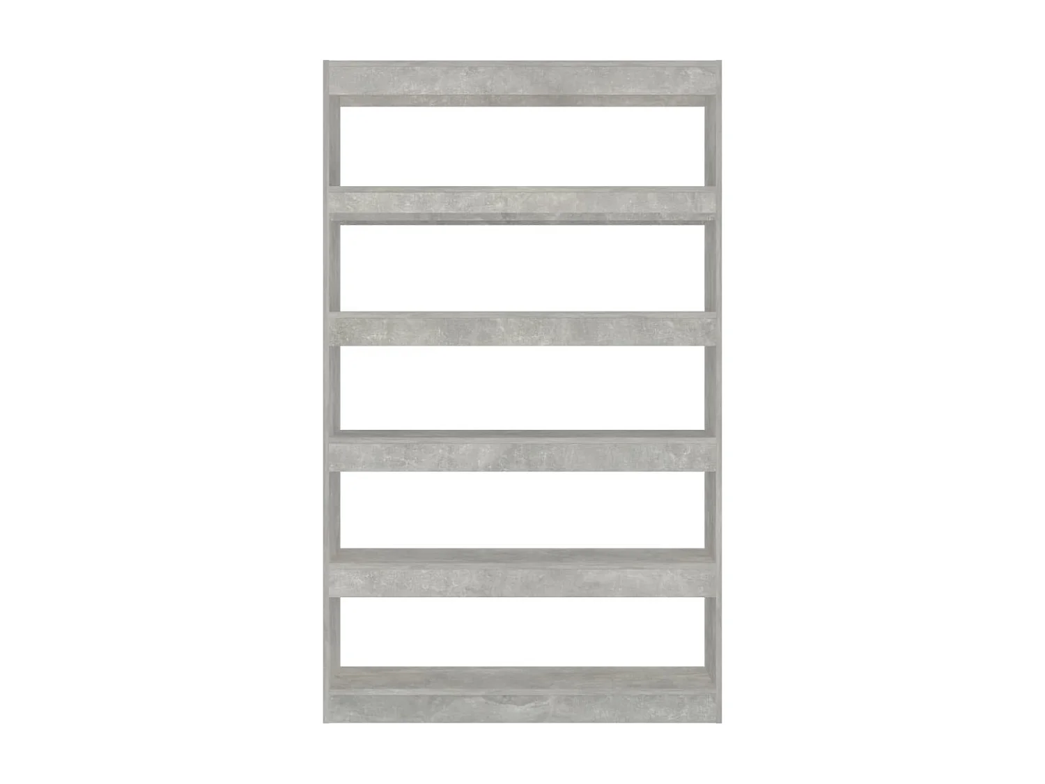 Bibliothèque/Séparateur de pièce Gris béton 100x30x166 cm
