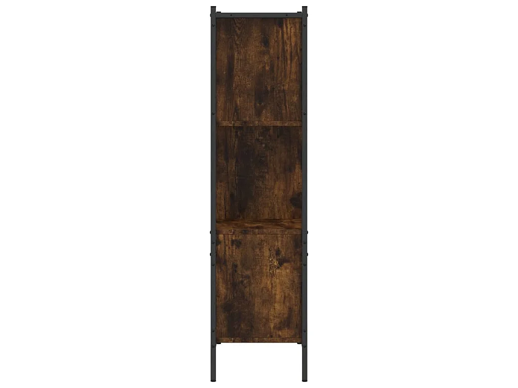 Bibliothèque chêne fumé 72x28x109 cm bois d'ingénierie