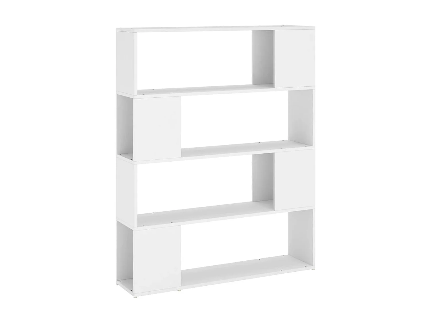 Boekenkast/kamerscherm 100x24x124 cm wit