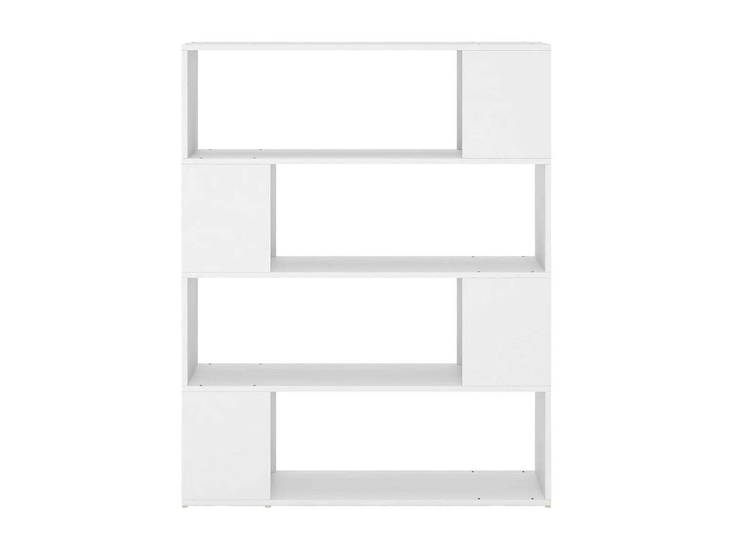 Boekenkast/kamerscherm 100x24x124 cm wit