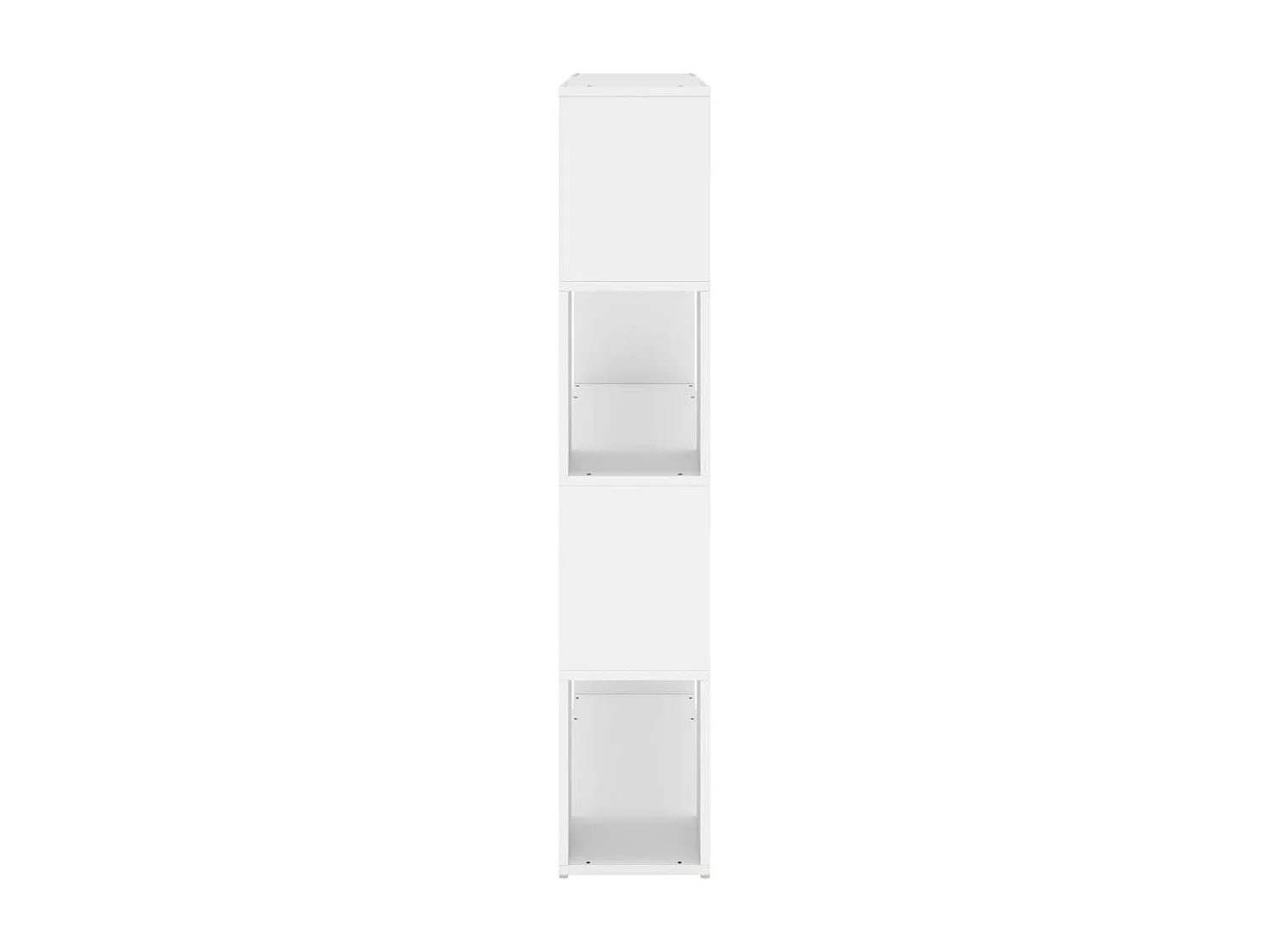 Boekenkast/kamerscherm 100x24x124 cm wit