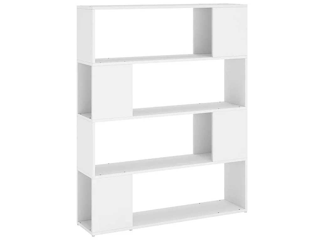 Bibliothèque/Séparateur de pièce Blanc 100x24x124 cm