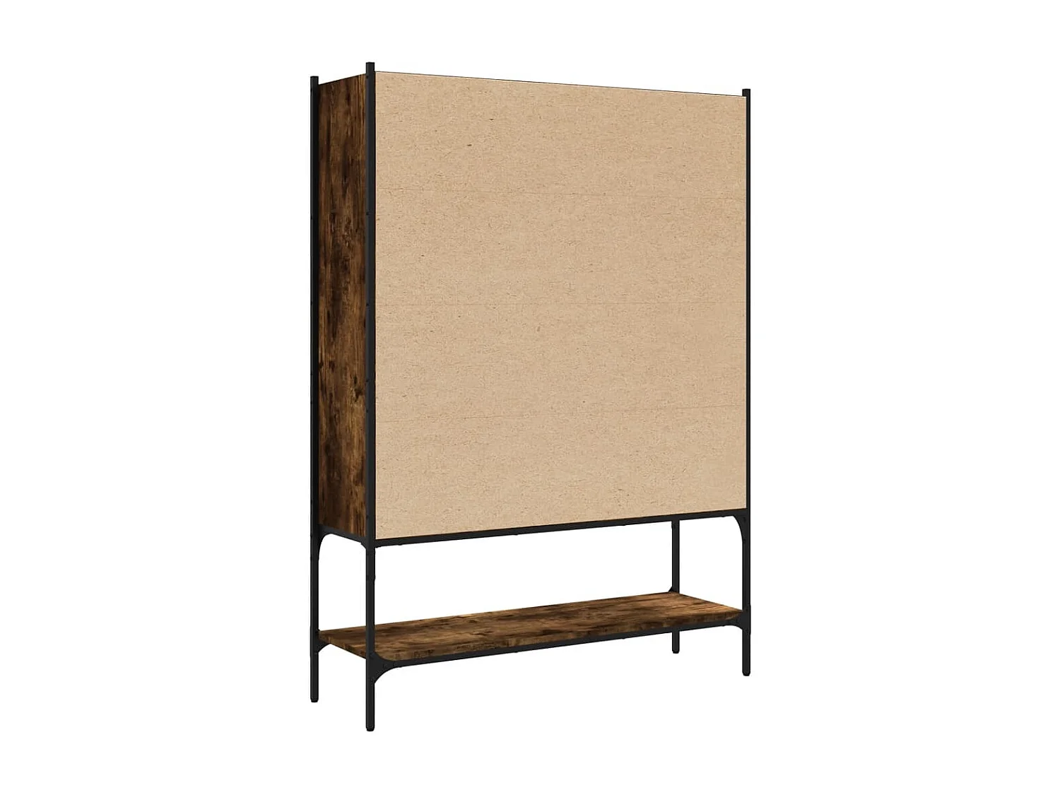 Boekenkast 102x30x141,5 cm bewerkt hout gerookt eikenkleurig