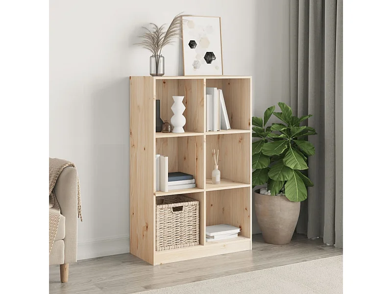 Bibliothèque 70x33x110 cm bois massif de pin