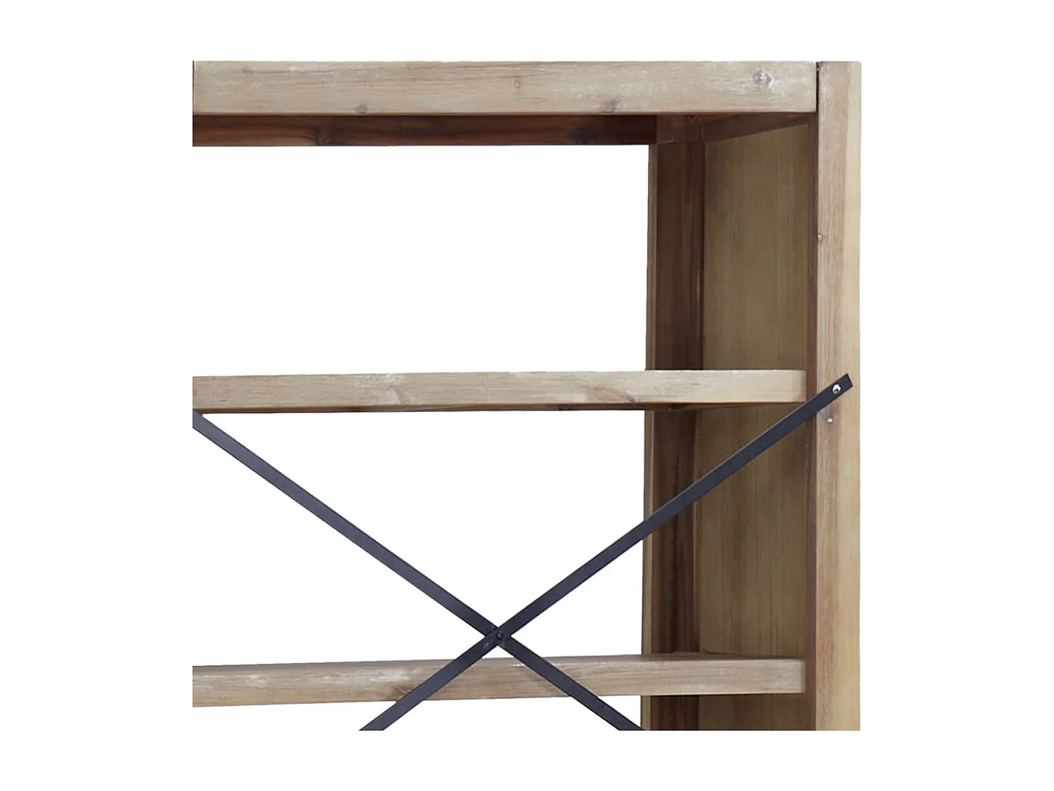 Estantería de 7 nieveles madera maciza de acacia 80x30x200 cm