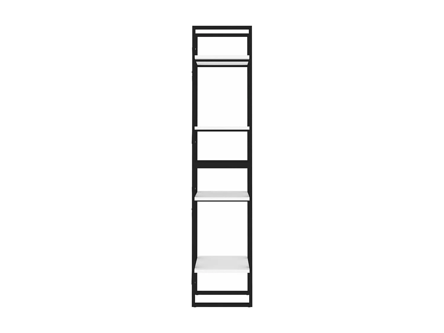 Estante com 4 prateleiras 40x30x140 cm derivados madeira branco