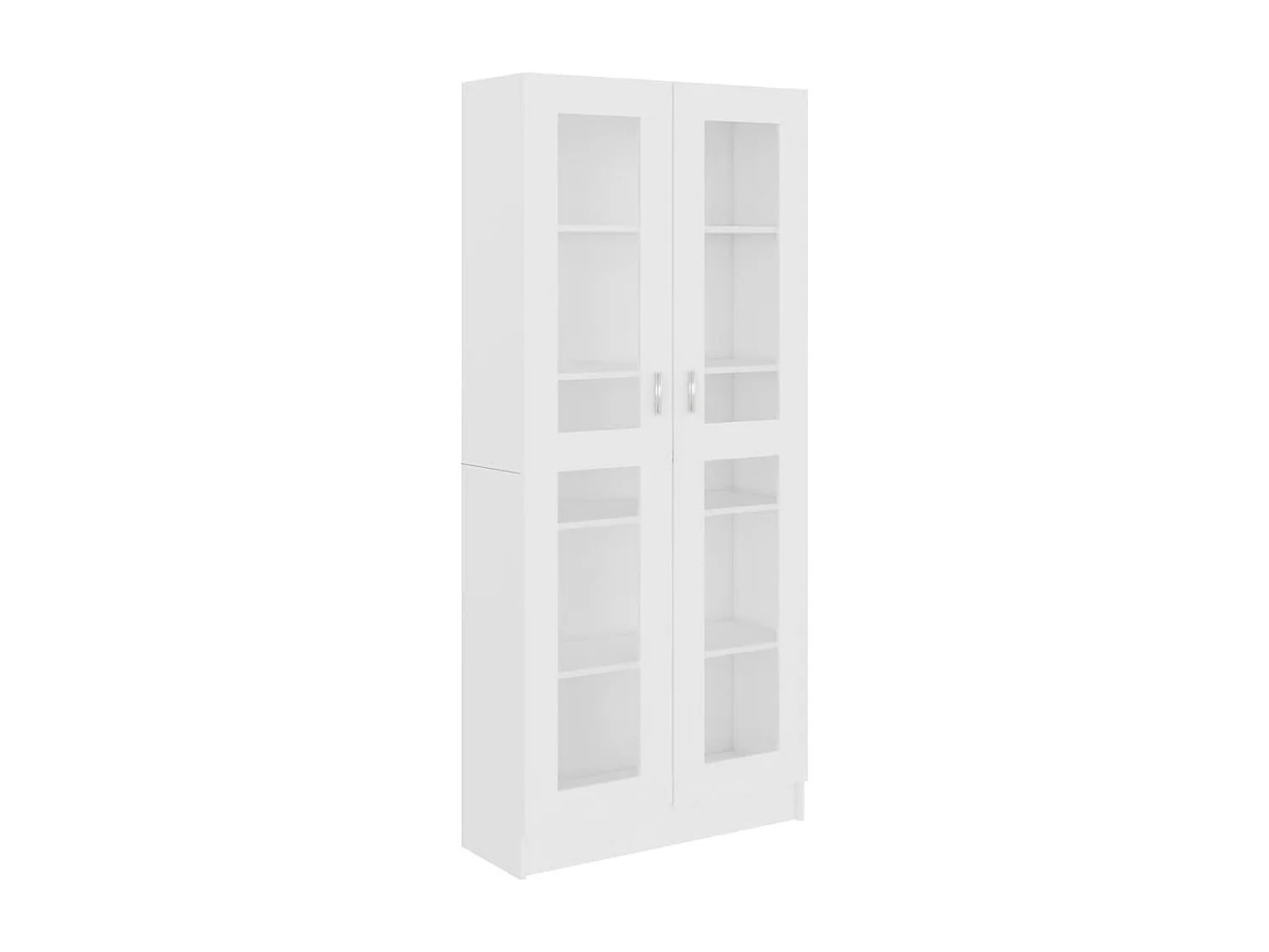 Armoire à vitrine Blanc 82,5x30,5x185 cm Bois d'ingénierie