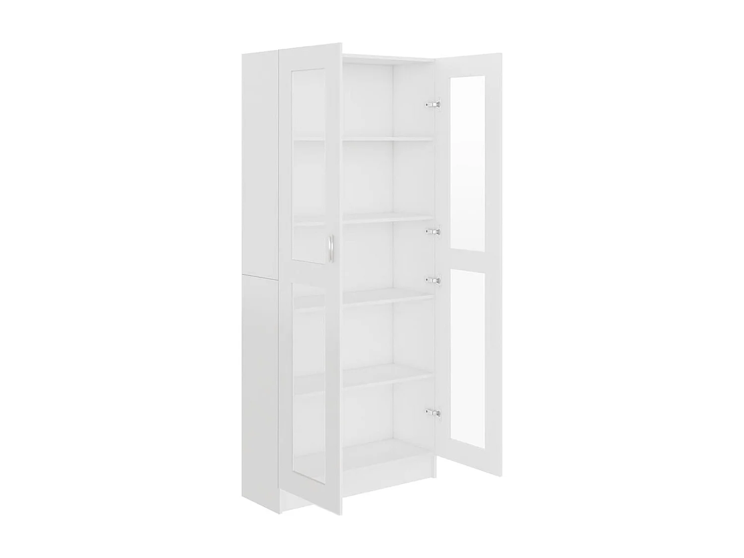 Armoire à vitrine Blanc 82,5x30,5x185 cm Bois d'ingénierie