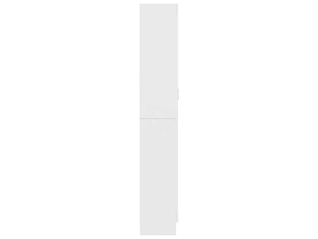 Vitrinekast 82,5x30,5x185 cm bewerkt hout wit