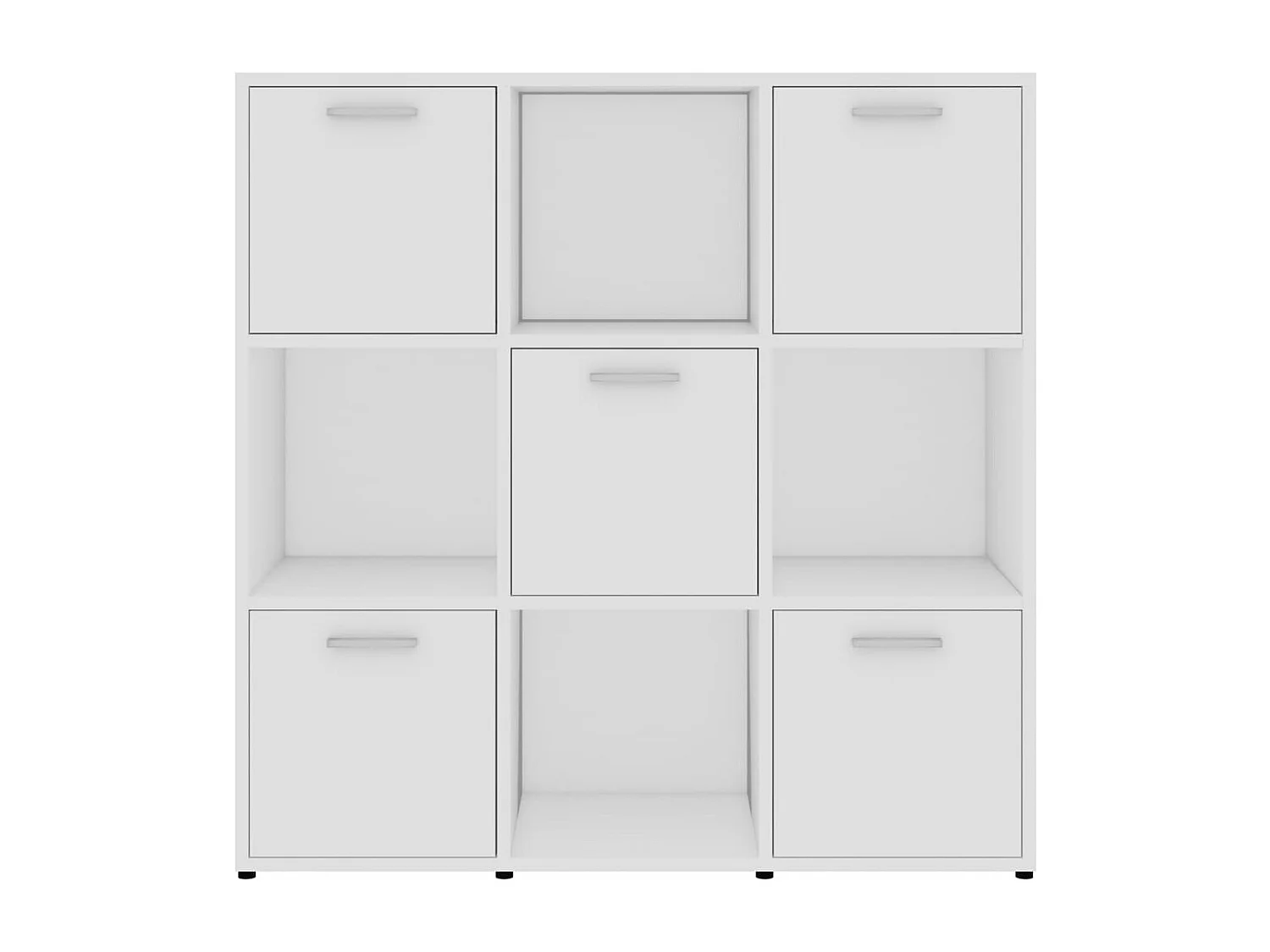 Bücherregal Weiß 90x30x90 cm Holzwerkstoff