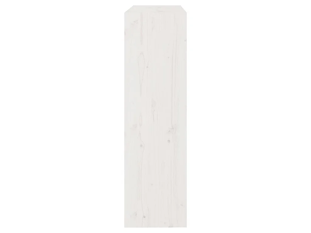 Bücherregal/Raumteiler Weiß 80x30x103,5 cm Massivholz Kiefer