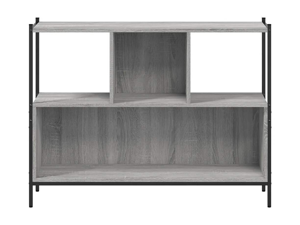 Libreria Grigio Sonoma 102x28x77,5 cm in Legno Multistrato