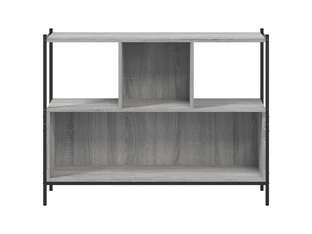 Bibliothèque sonoma gris 102x28x77,5 cm bois d'ingénierie