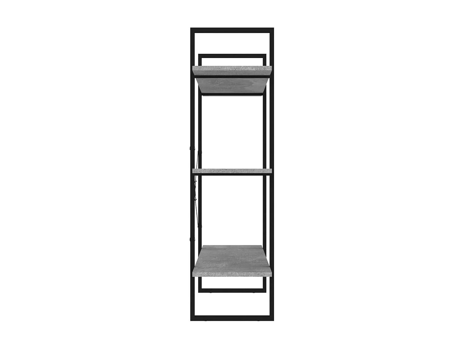 Bibliothèque gris béton 100x30x105 cm bois d'ingénierie
