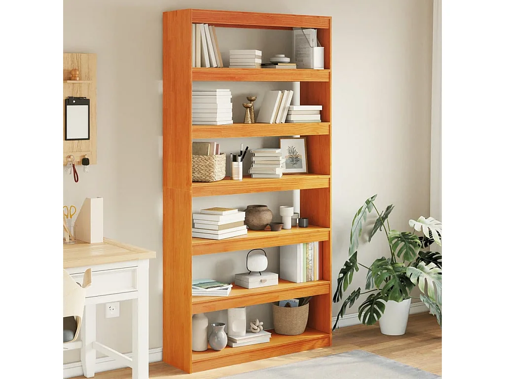 Bibliothèque/Séparateur de pièce 100x30x199,5 cm bois de pin