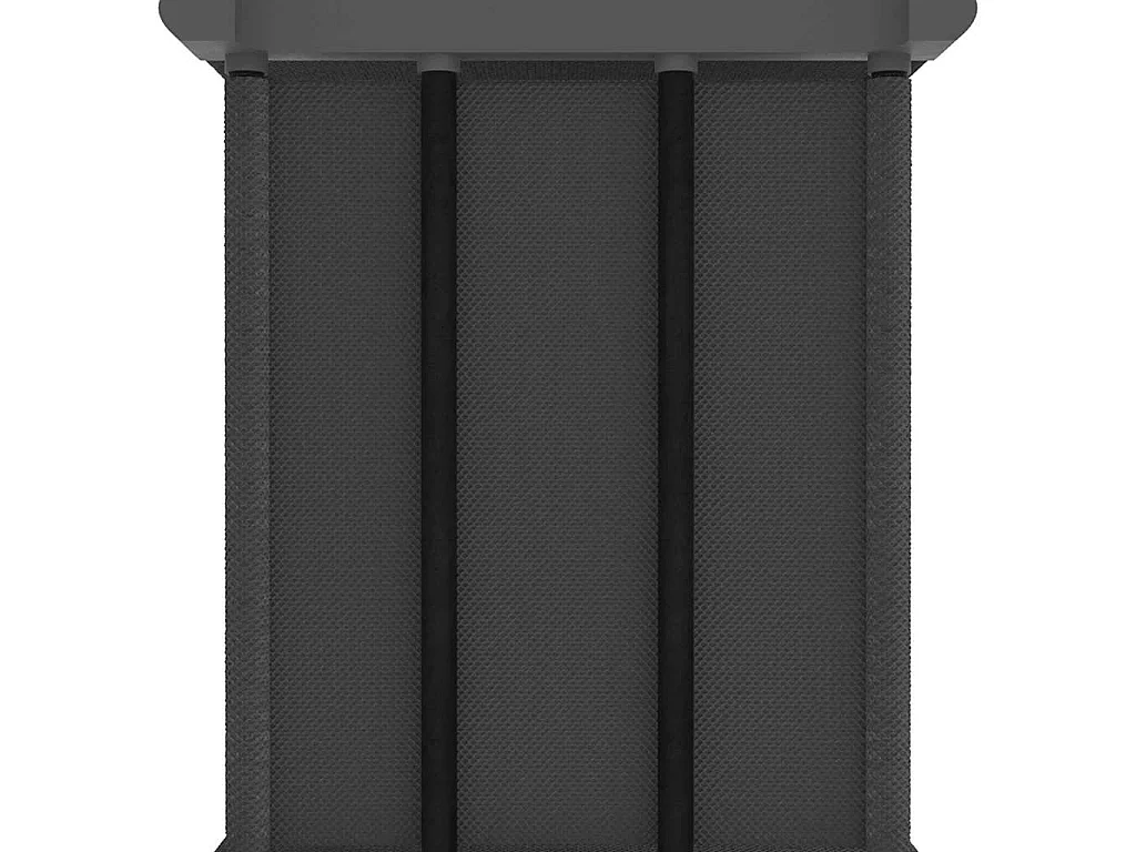 Kast met 4 vakken met boxen 69x30x72,5 cm stof grijs