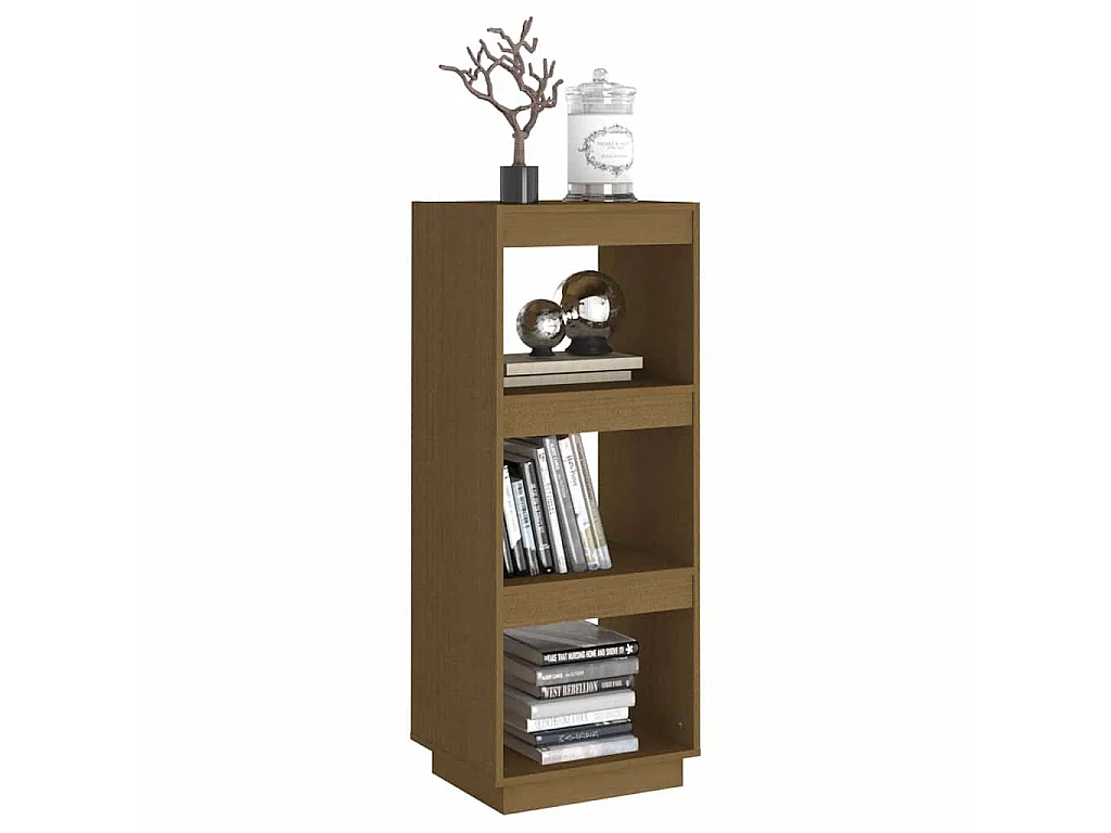 Bibliothèque/Séparateur de pièce Marron miel Bois de pin massif