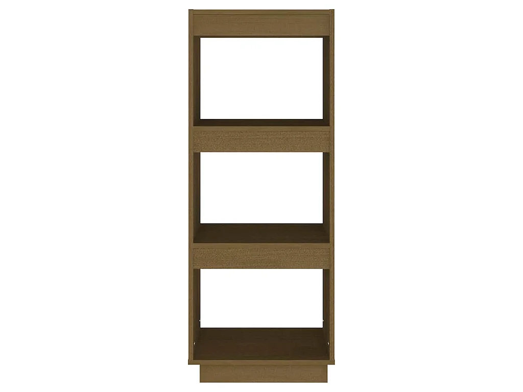 Bibliothèque/Séparateur de pièce Marron miel Bois de pin massif