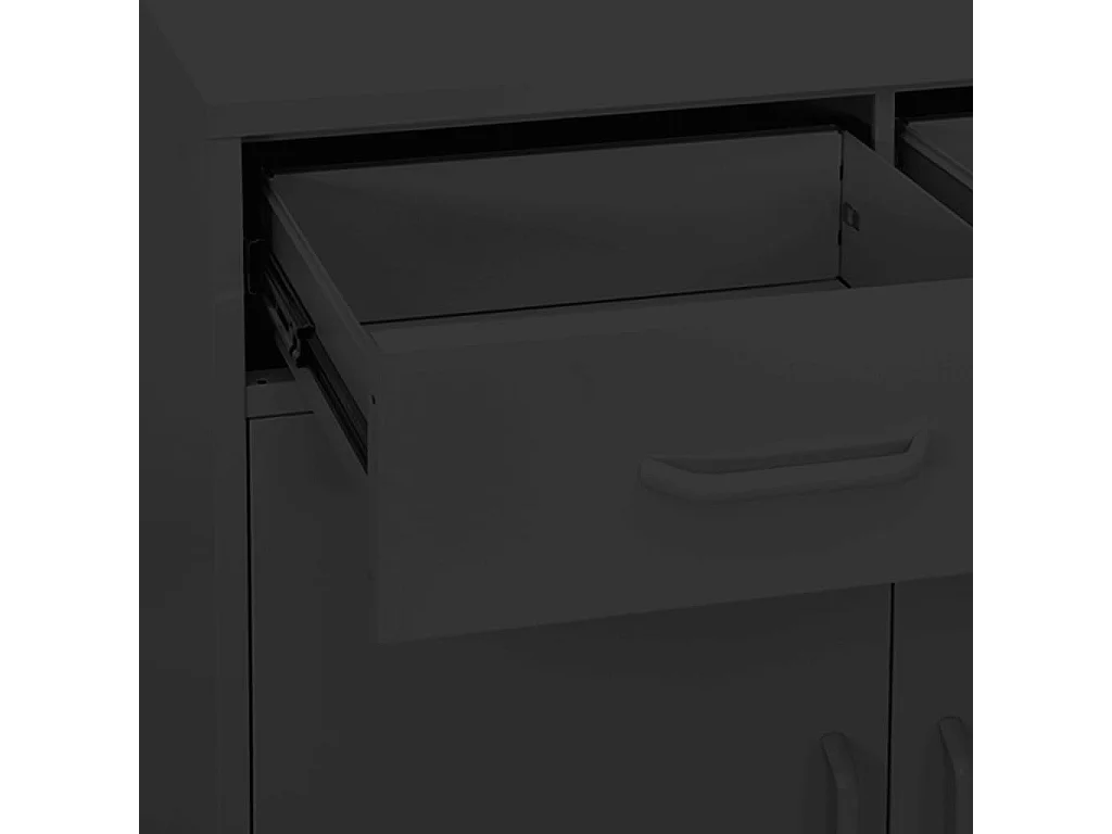 Armoire de rangement Anthracite 80x35x101,5 cm Acier