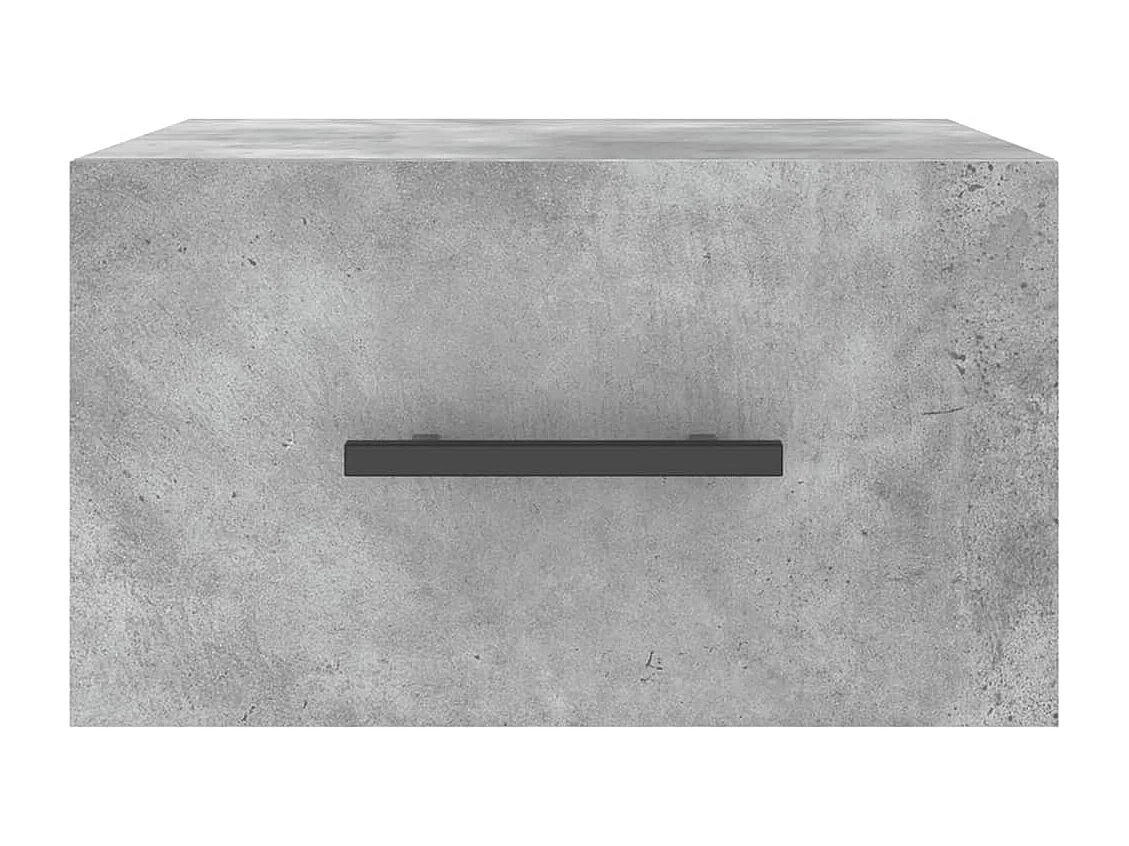 Tables de chevet murales 2 pcs gris béton 35x35x20 cm