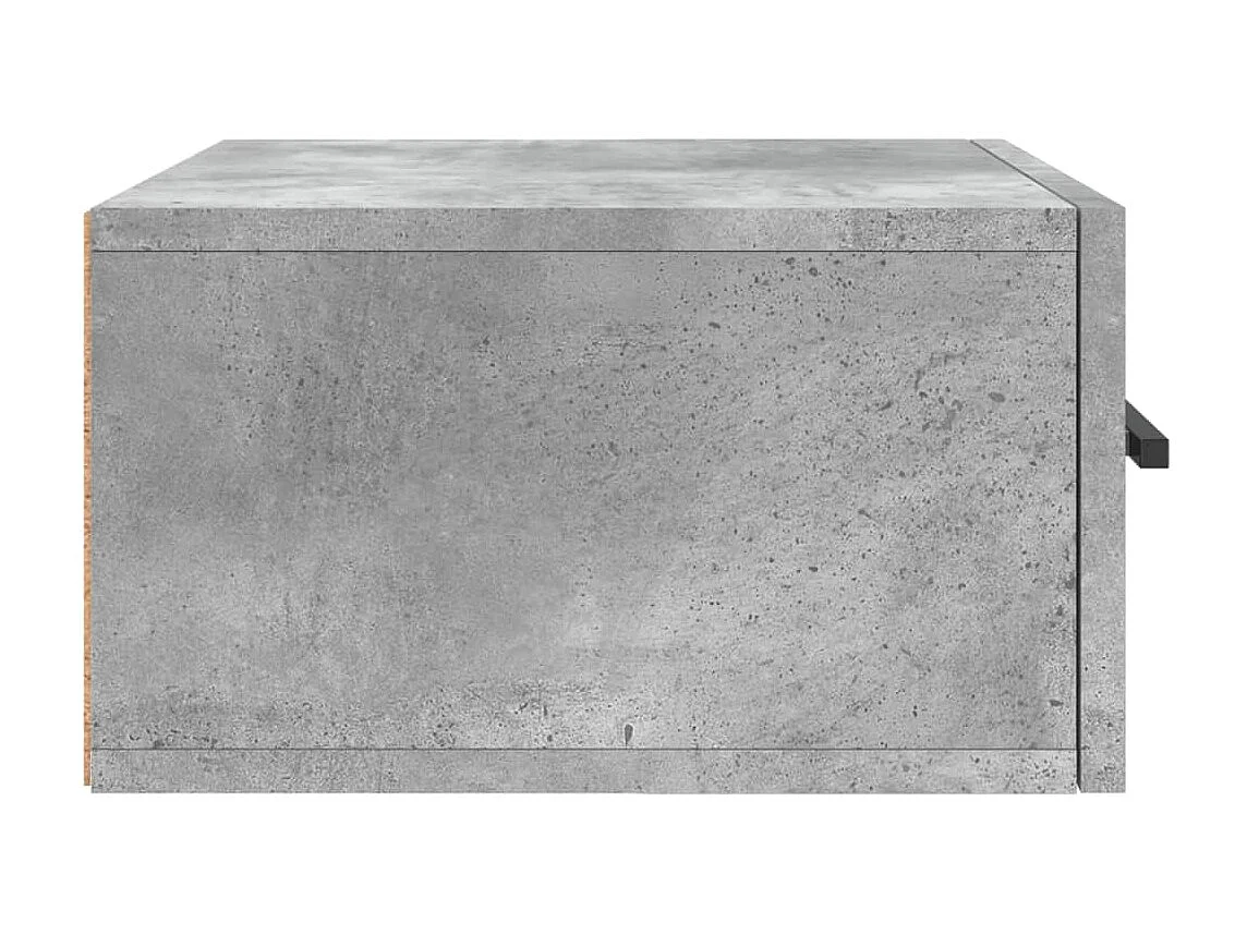 Tables de chevet murales 2 pcs gris béton 35x35x20 cm