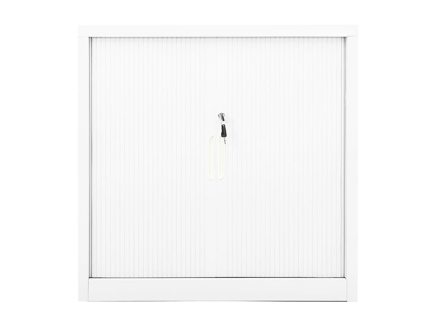 Roldeurkast 90x40x90 cm staal wit