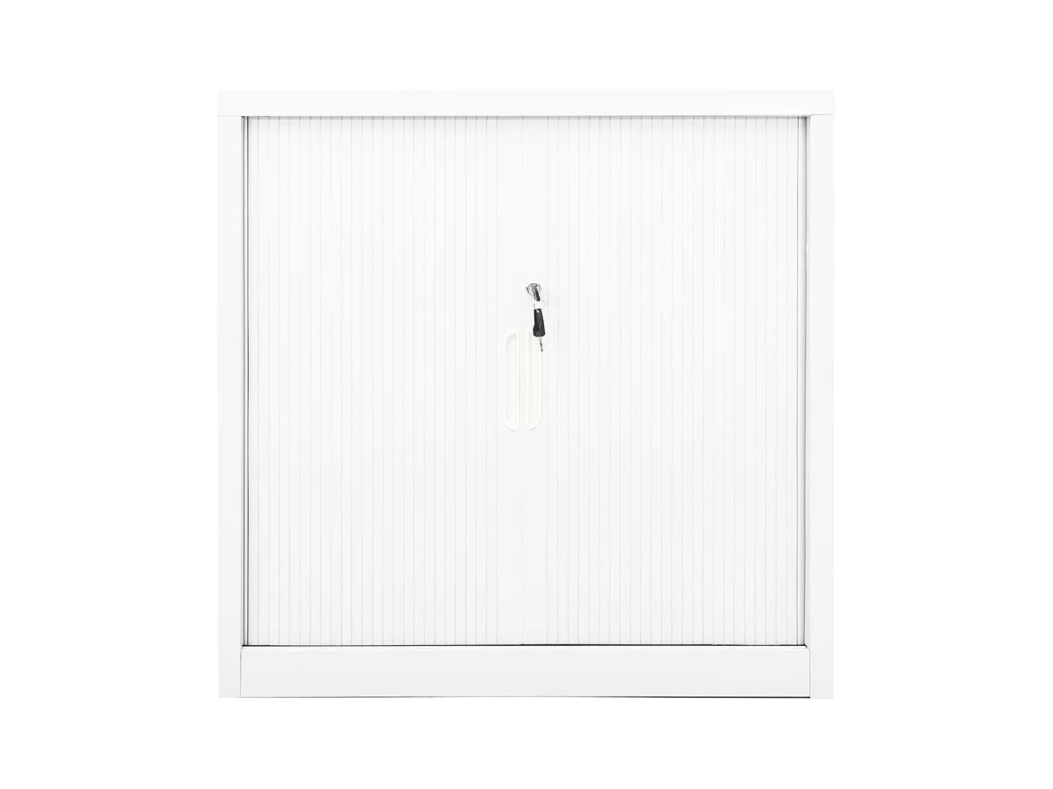 Roldeurkast 90x40x90 cm staal wit