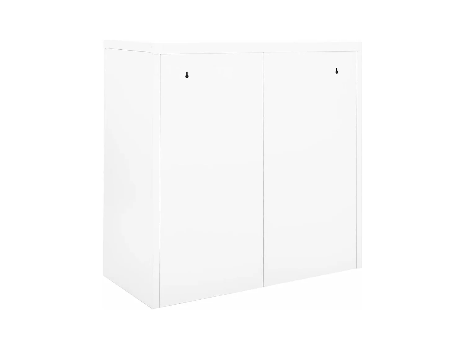 Roldeurkast 90x40x90 cm staal wit