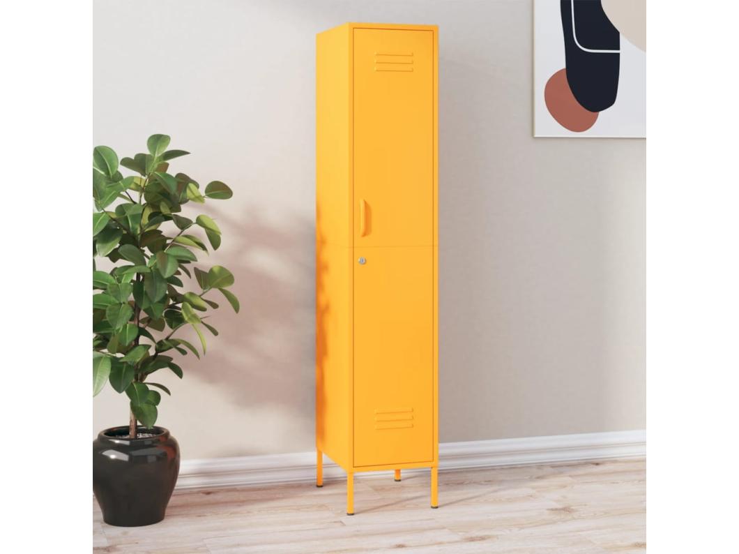 Cacifo 35x46x180 cm aço amarelo mostarda