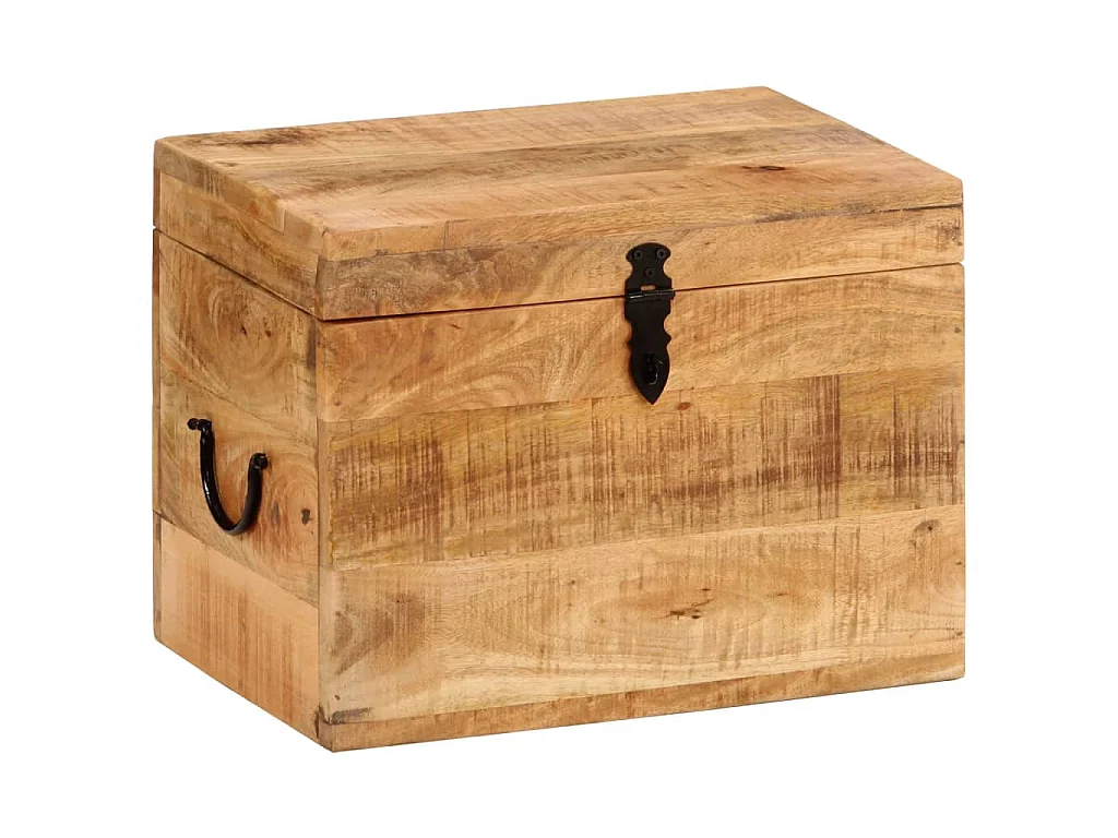 Opbergbox 39x28x31 cm massief mangohout