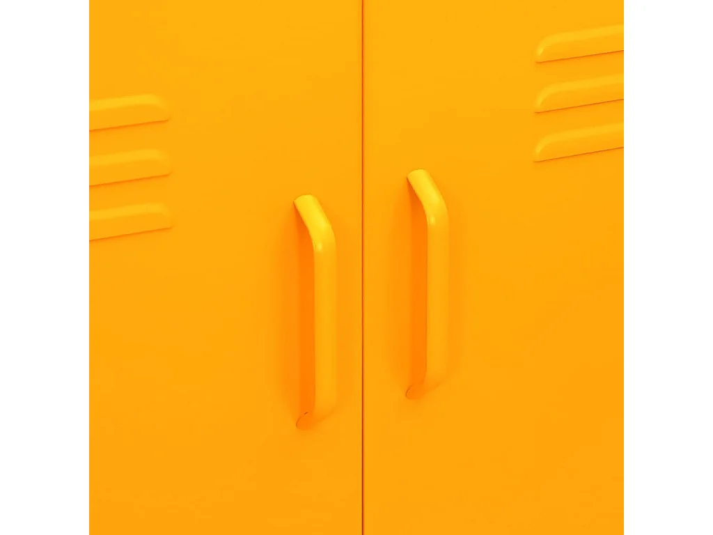 Armoire de rangement Jaune moutarde 80x35x101,5 cm Acier
