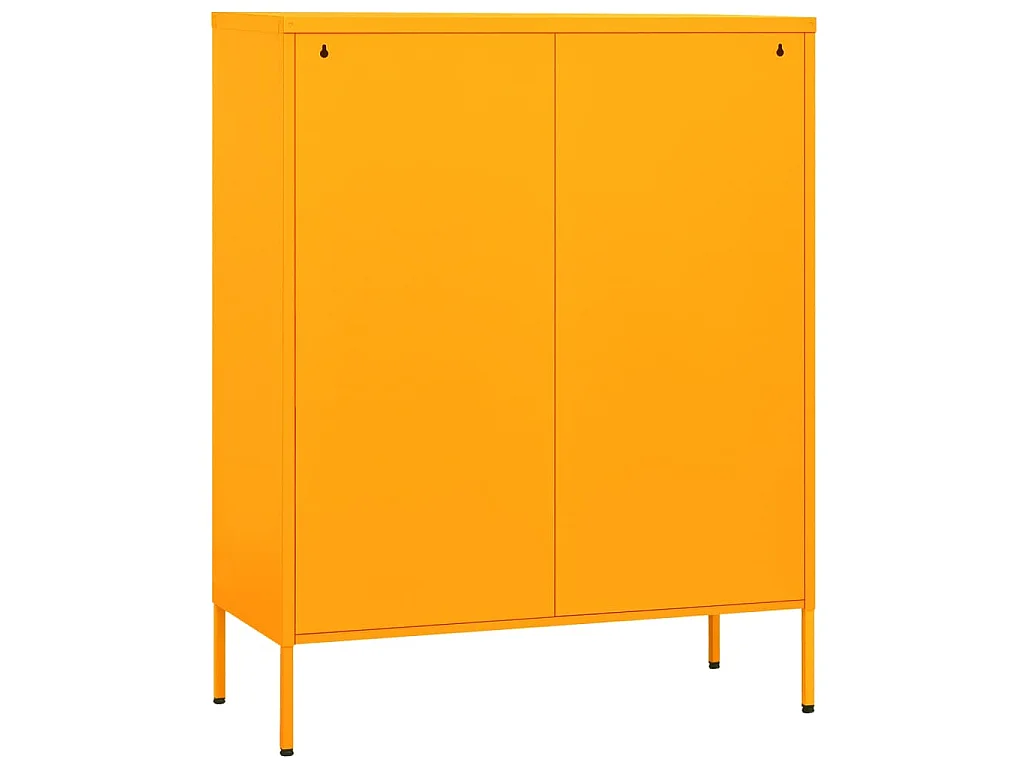 Armoire de rangement Jaune moutarde 80x35x101,5 cm Acier