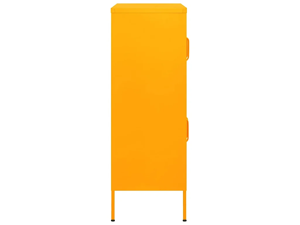 Armoire de rangement Jaune moutarde 80x35x101,5 cm Acier
