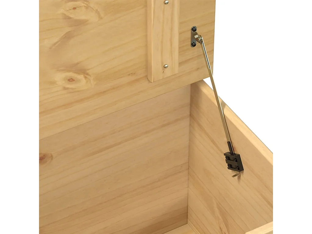 Boîte de rangement Corona 90x78x45 cm bois de pin massif