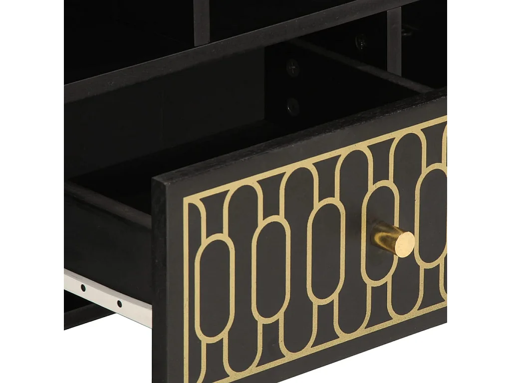 Mobile Porta TV 100x33x46 cm in Legno Massello di Mango