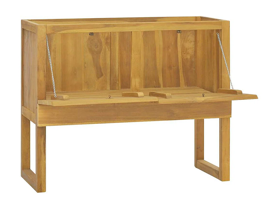 Badschrank 90x40x75,5 cm Massivholz Teak