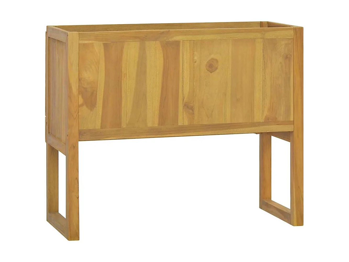 Badschrank 90x40x75,5 cm Massivholz Teak