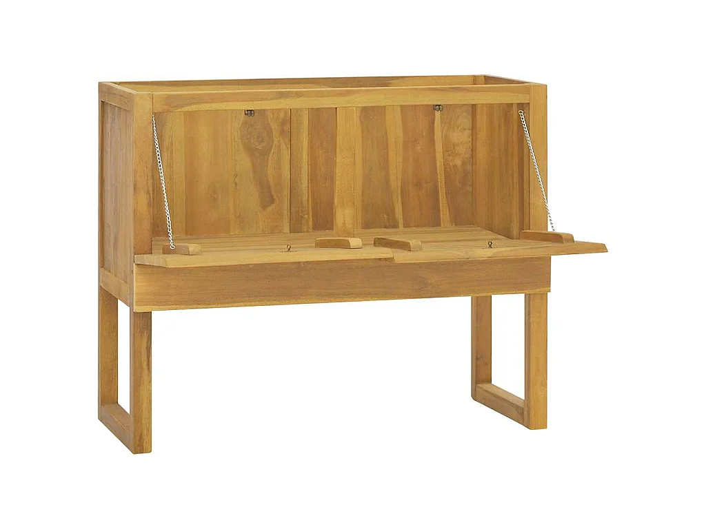 Armoire de salle de bain 90x40x75,5 cm bois de teck solide