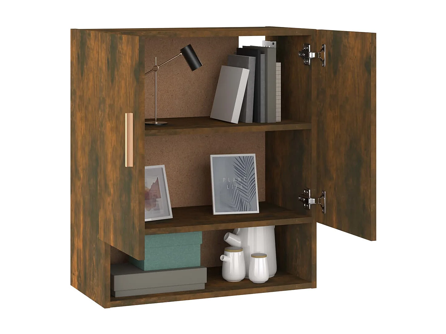 Armoire murale Chêne fumé 60x31x70 cm Bois d'ingénierie