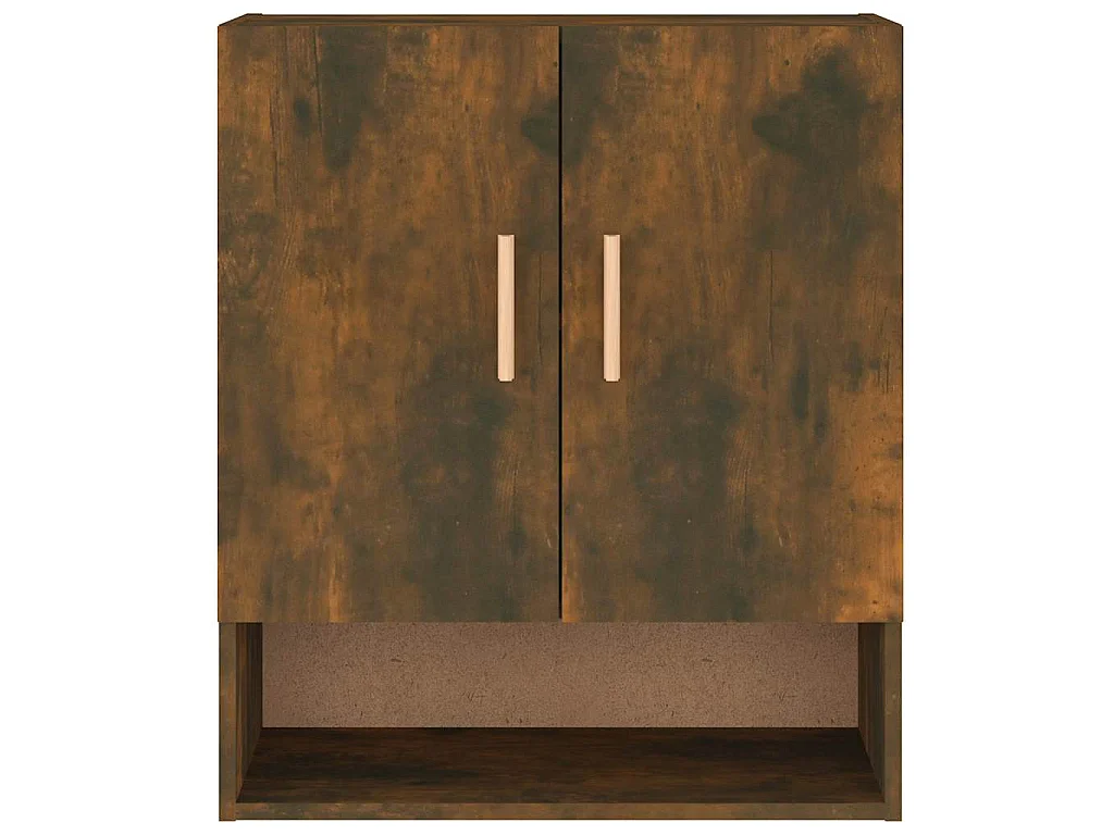 Armadietto a Muro Rovere Fumo 60x31x70 cm in Legno Multistrato