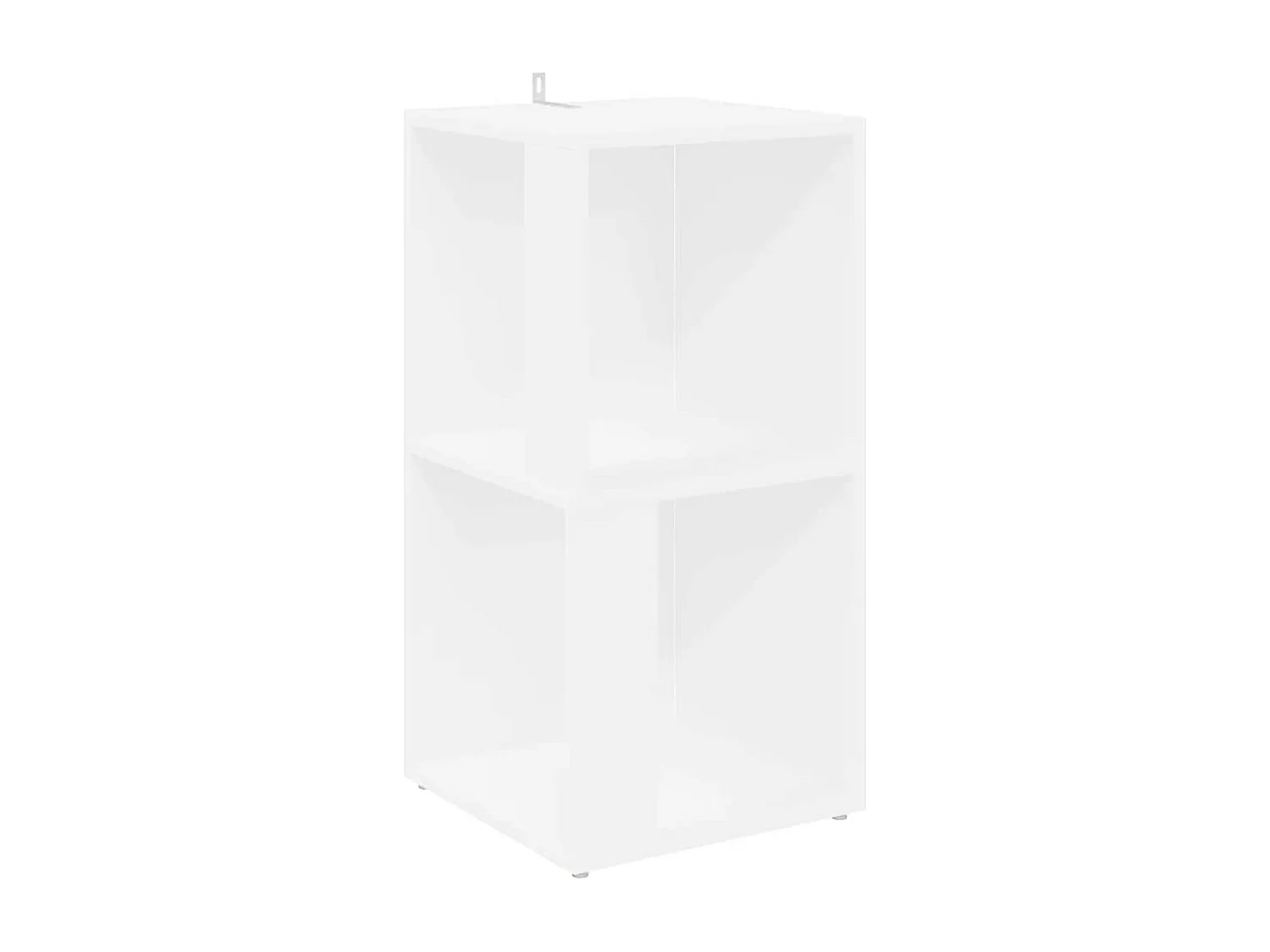 Hoekkast 33x33x67 cm bewerkt hout wit