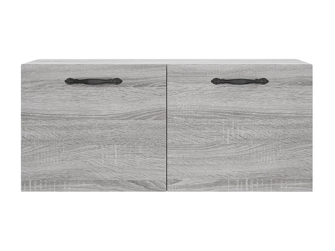 Mobile a Parete Grigio Sonoma 80x36,5x35cm in Legno Multistrato
