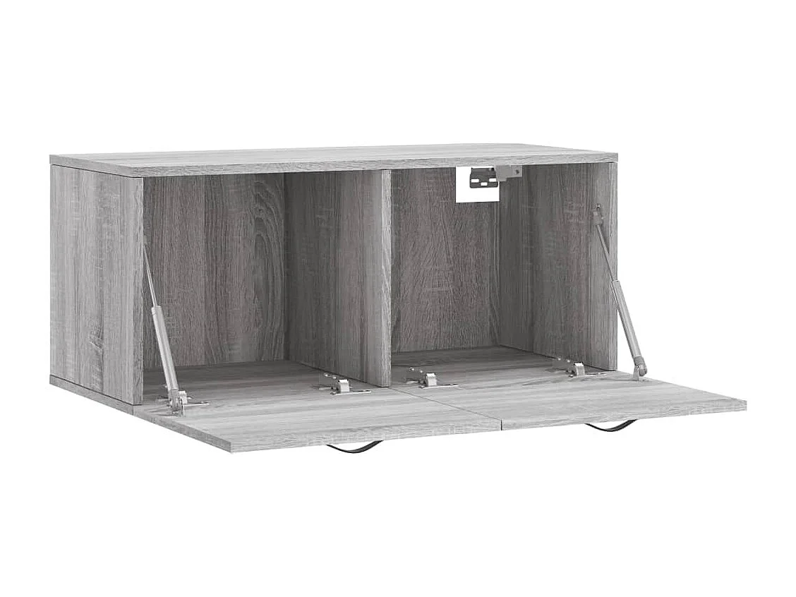 Armoire murale sonoma gris 80x36,5x35 cm bois d'ingénierie