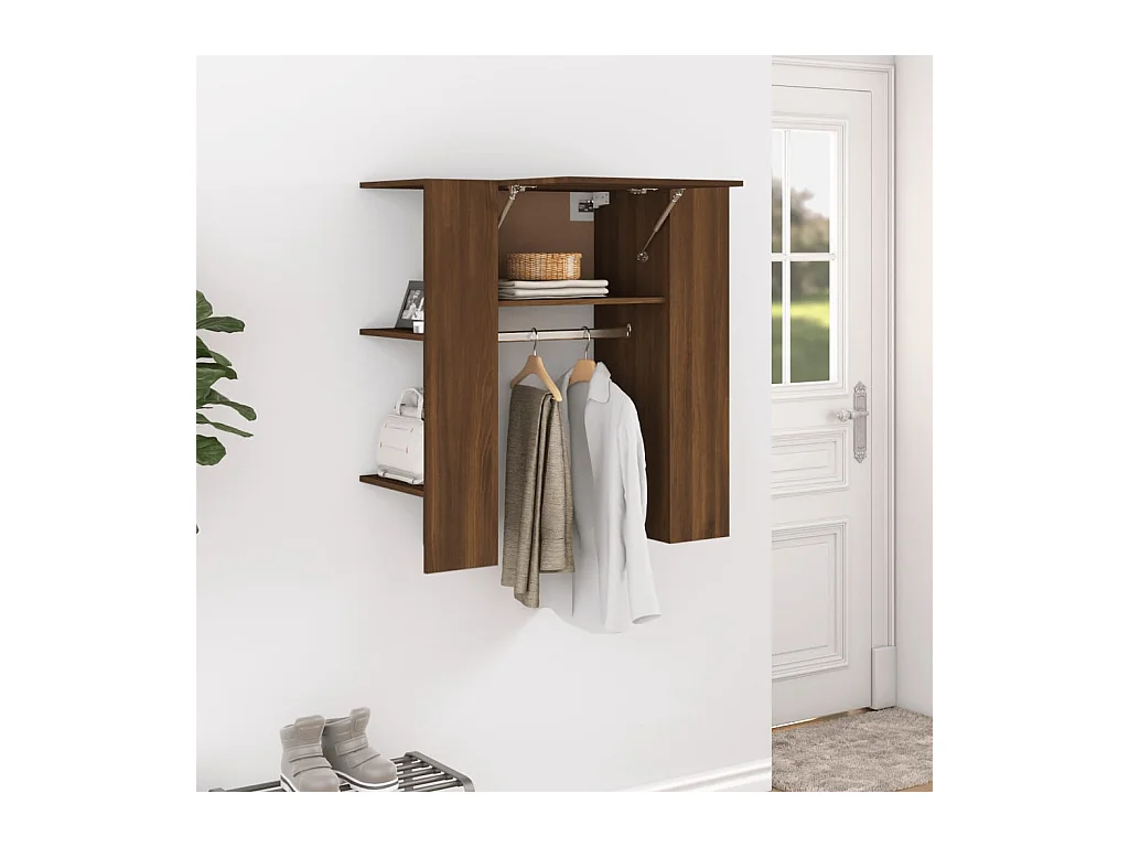 Armoire de couloir Chêne marron 97,5x37x99 cm Bois d'ingénierie