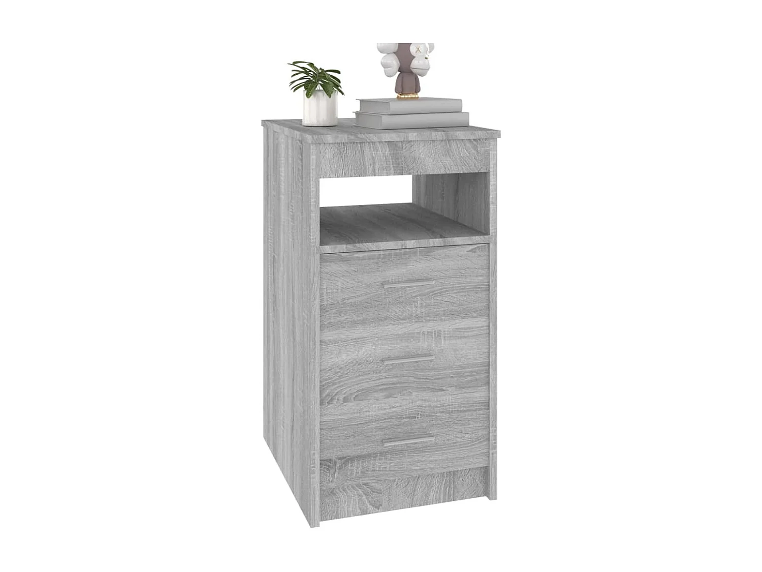 Sideboard mit Schubladen Grau Sonoma 40x50x76 cm Holzwerkstoff