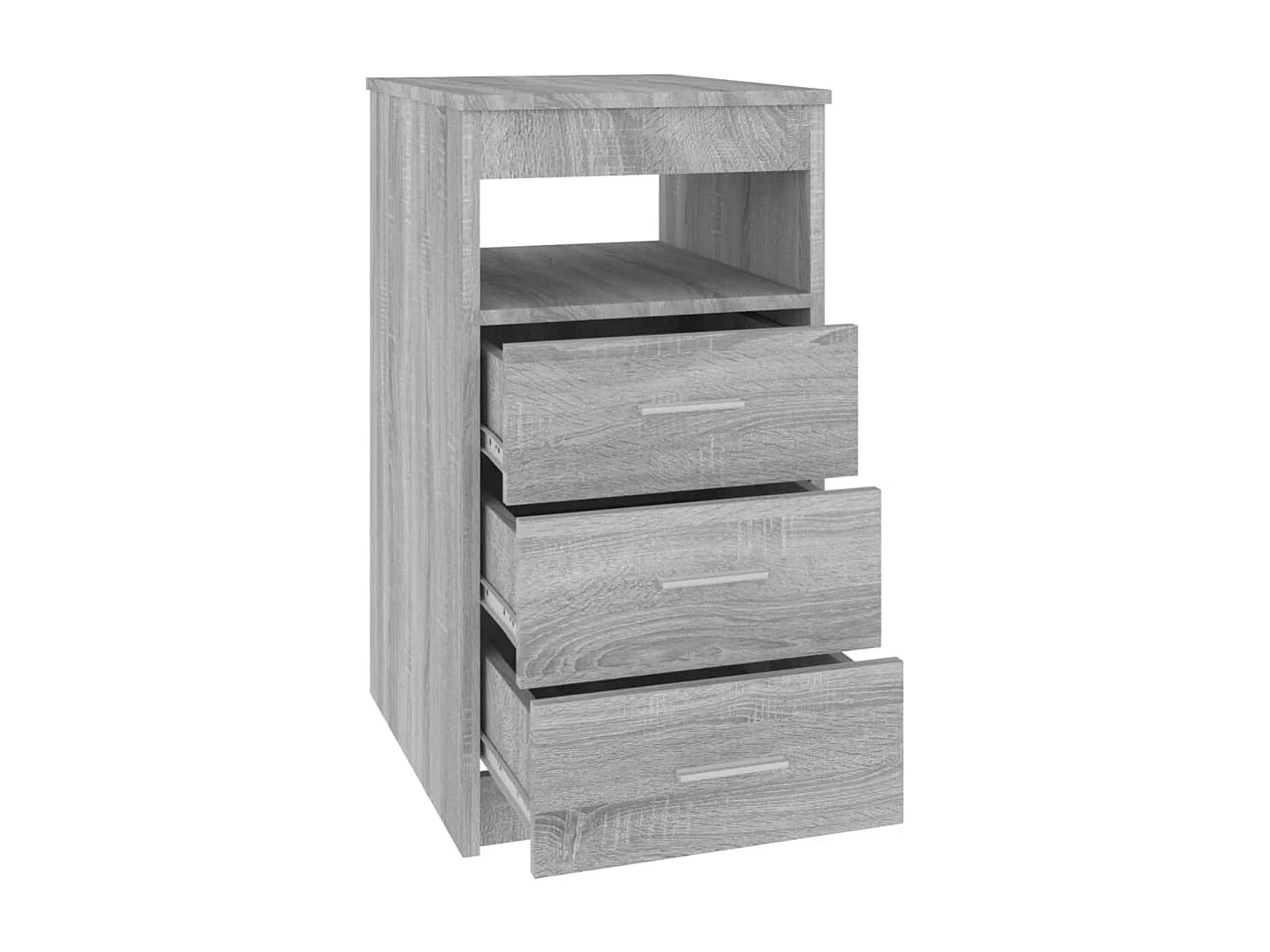 Sideboard mit Schubladen Grau Sonoma 40x50x76 cm Holzwerkstoff