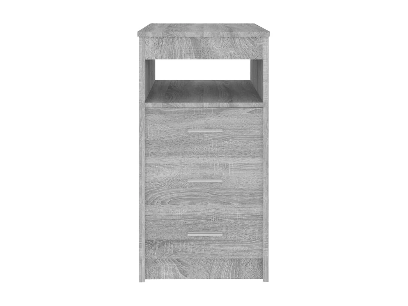 Ladekast 40x50x76 cm bewerkt hout grijs sonoma eikenkleurig